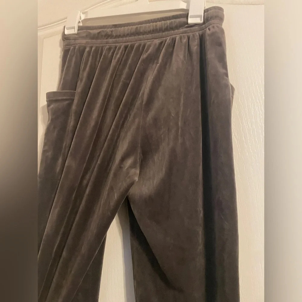 Offline by Aerie Gray Velvet Velour Joggers Sz XS‎ Pockets Soft Cozy - Picture 6 of 7